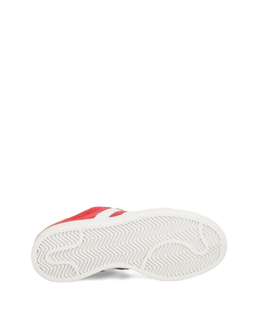 Adidas Red Campus 00S Stripes-Detail Sneakers
