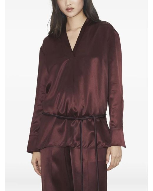Tory Burch Brown Viscose Top