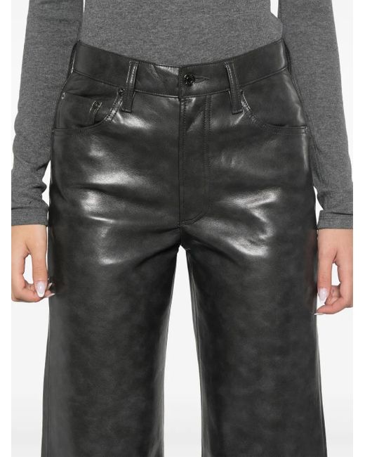 Agolde Gray Low Curve Trousers