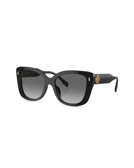Tory Burch Black Miller Oversized Cat-Eye Sunglasses