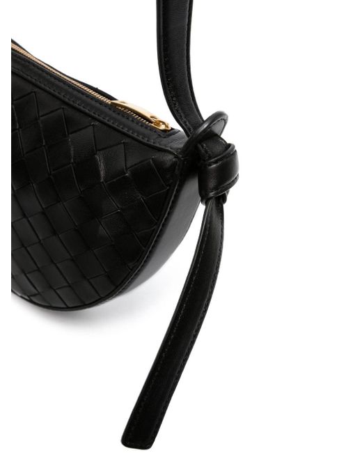 Bottega Veneta Black Mini Leather Shoulder Bag