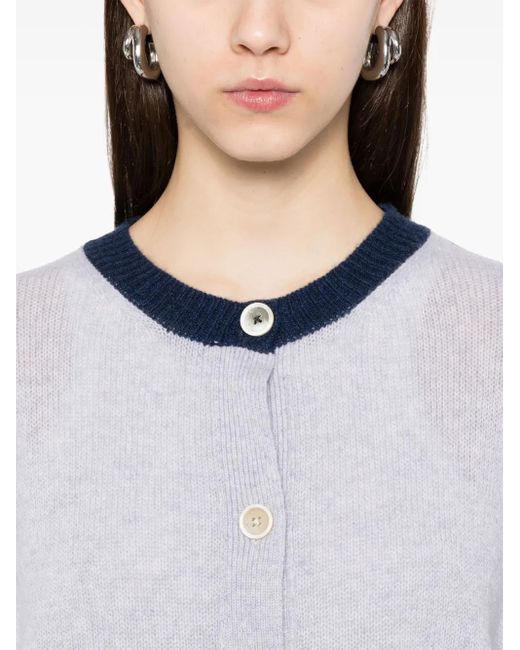 Marni Blue Colour-Block Cardigan