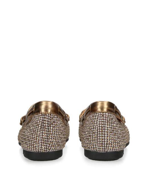 Kurt Geiger Brown Eagle Leather Moccasins