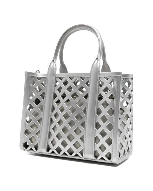 Marc Ellis Gray Flat Plot Tote Bag