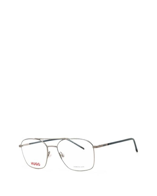 HUGO Natural Square-Frame Glasses for men
