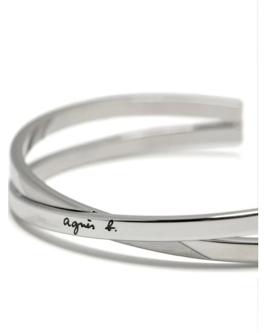 Agnes B. White Compulsion Bangle
