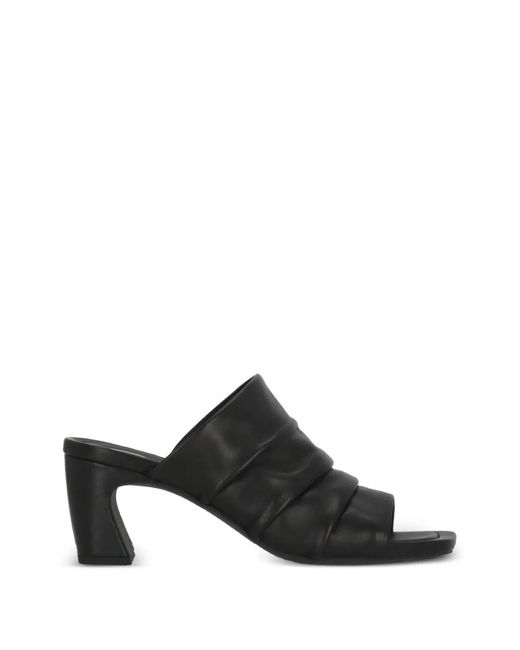 Ash Black Eva Leather Mules