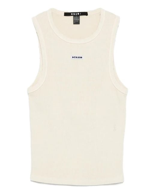 Ksubi Natural Labels Syndicate Xtra Desert Ribbed Top