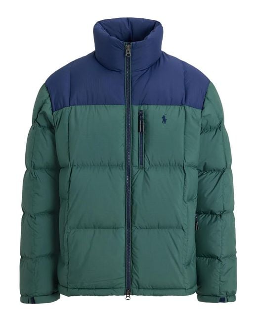 Polo Ralph Lauren Green Colour-Block Ripstop Jacket for men