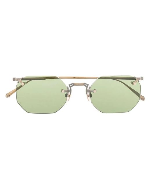 Matsuda Green Frameless Tinted Sunglasses