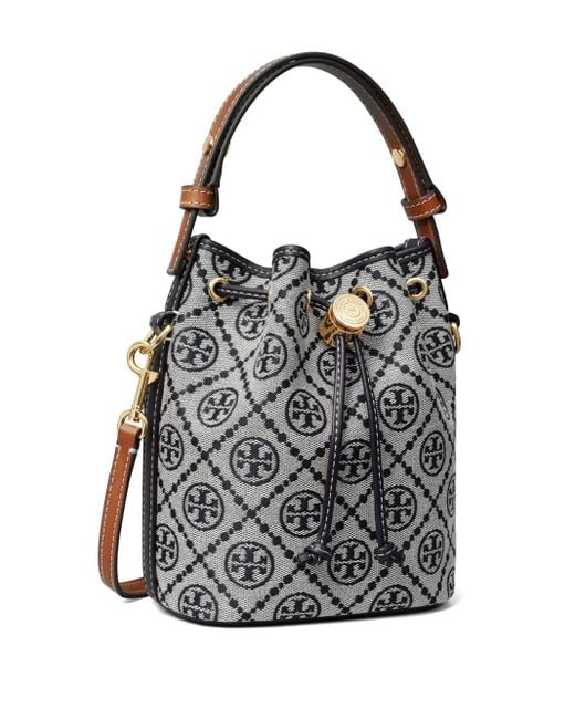 Tory Burch Tモノグラム バケットバッグ Gray