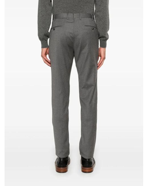 PT Torino Gray Tapered Trousers for men