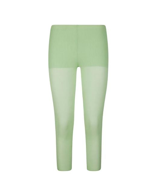 Paloma Wool Green Meleta Sheer-Knit Leggings
