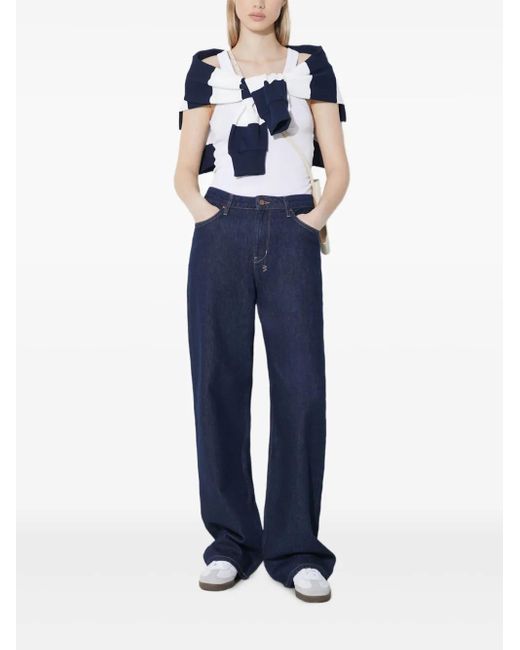 Ksubi Blue Low Rider Legacy Patch Jeans