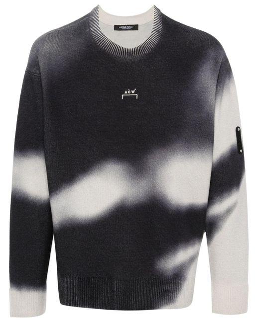 A_COLD_WALL* Black Gradient Logo-embroidered Jumper for men