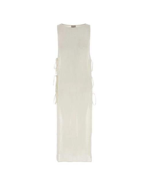 LeKasha White Jarajug Side-Tie Sleeveless Cover Up