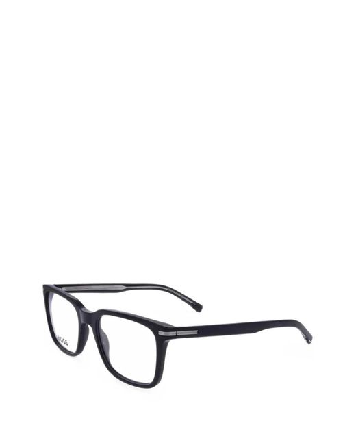 Boss White Square-Frame Glasses for men