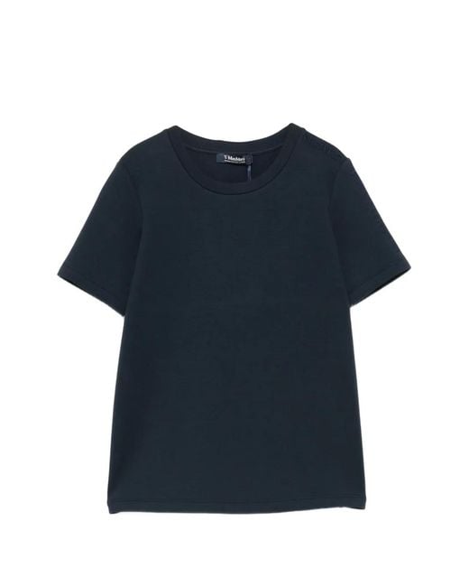 Max Mara Blue Cotton T-Shirt