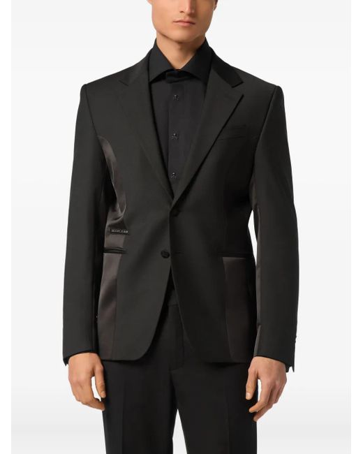 Philipp Plein Black Lord Fit Blazer for men