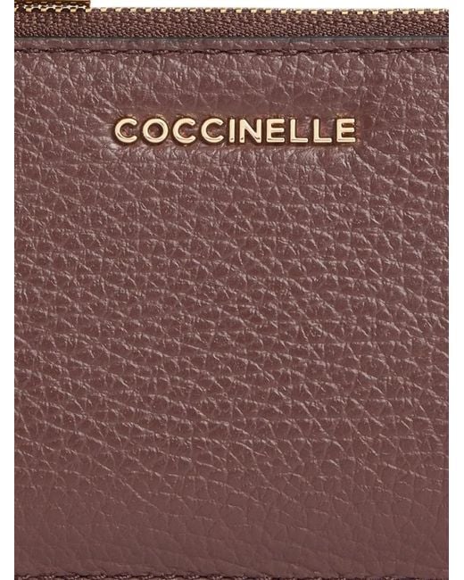 Coccinelle Purple Metallic Card Holder