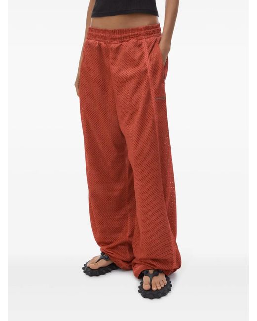 Alexander Wang Red Hose Aus Mesh Mit Lochmuster