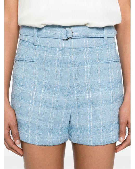 IRO Blue Zaira Tweed Shorts