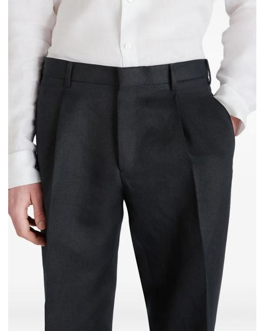 Incotex Hose Aus Leinen in Blue für Herren