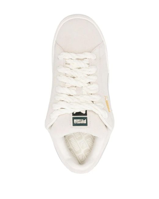 PUMA White Suede Xl Rope Shoes for men