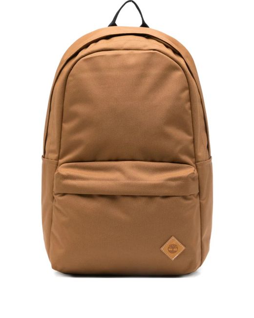 Timberland Brown Logo-Plaque Backpack for men