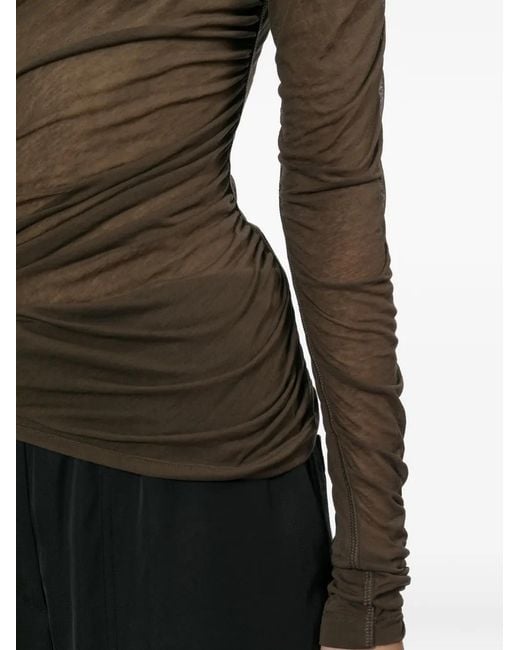 Helmut Lang Black Draped Top