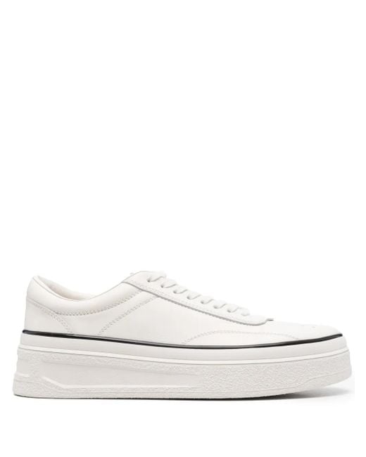 Jil Sander White Leather Sneakers for men