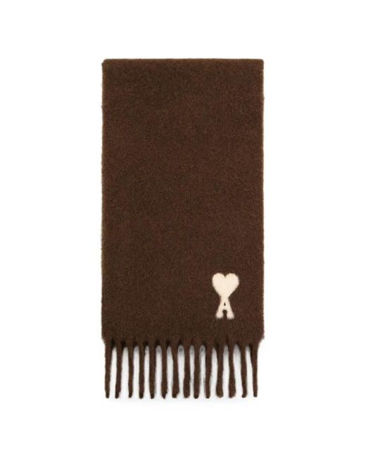 Sciarpa Ami De Coeur di AMI in Brown