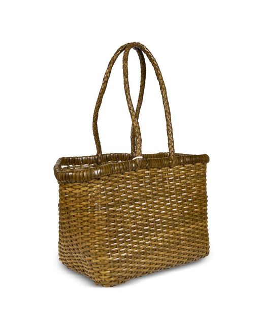 Dragon Diffusion Metallic Small Weave Tote Bag