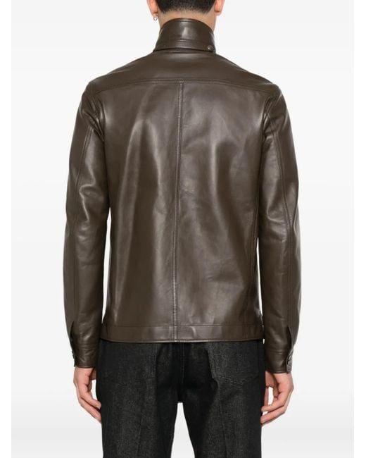 Sobrecamisa De Cuero Tom Ford de hombre de color Green