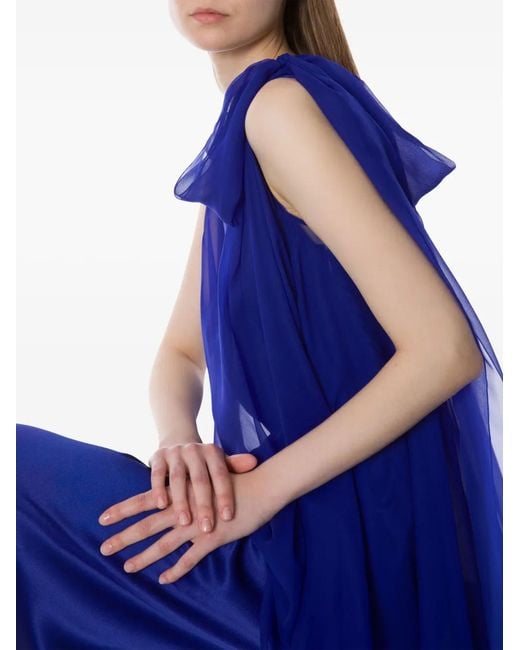 Alberta Ferretti Blue Sleeveless Dress