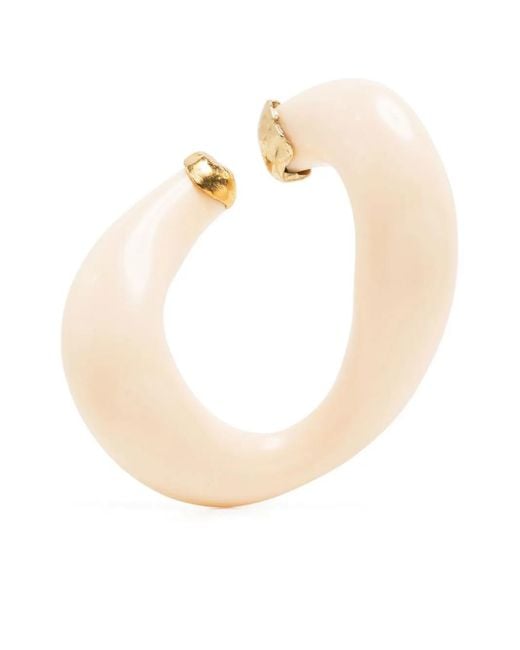 Beatriz Palacios White Sculpted Ear Cuff