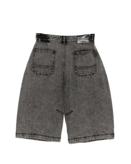 Juun.J Gray Short En Jean À Double Panneau for men