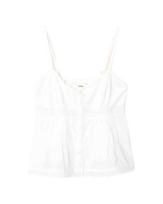 Xirena White Alexia Broderie-Anglaise Top