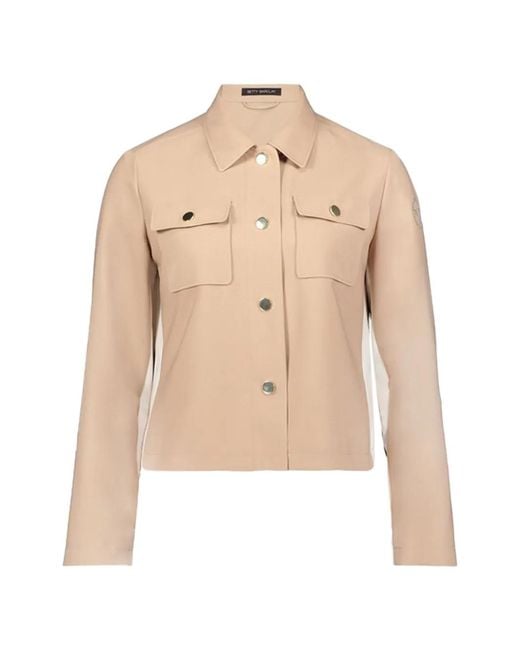 Betty Barclay Natural Button-Up Chest-Pocket Shirt