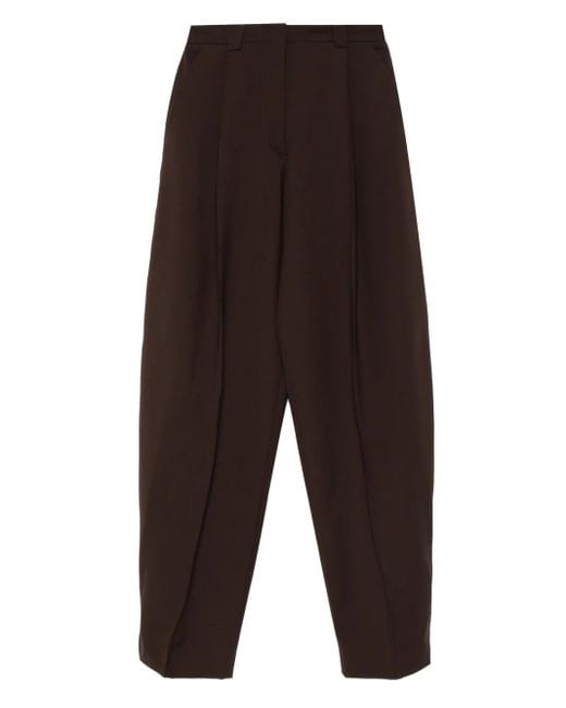Thelatest プリーツ パンツ Brown