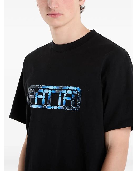 PATTA Black Bike Chain T-Shirt for men