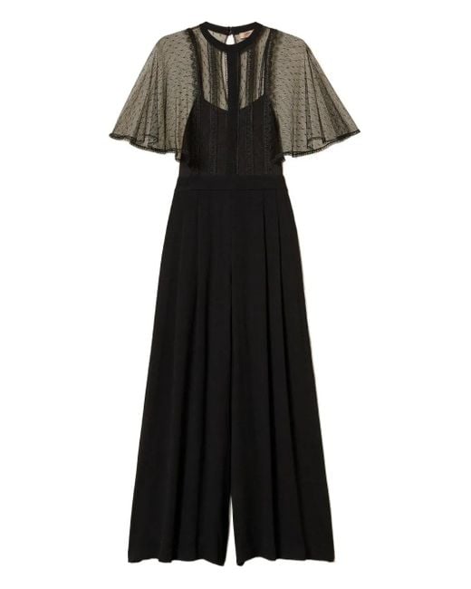 Combinaison En Tulle À Coupe Ample Twinset en coloris Black