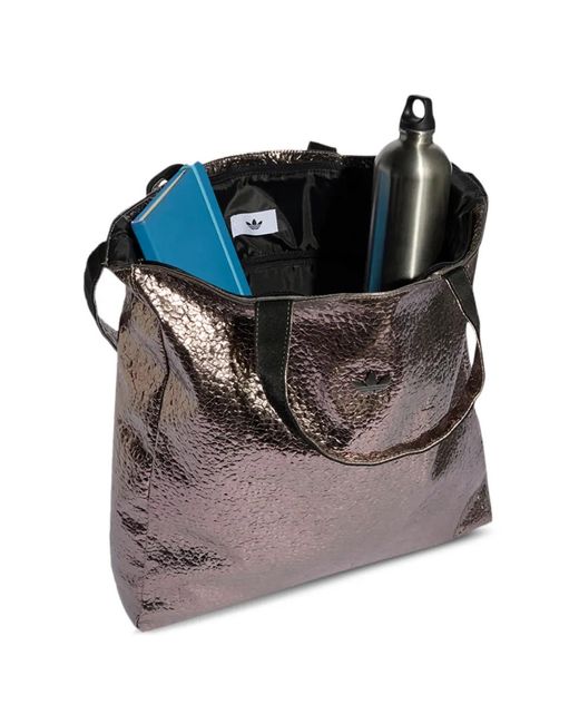 Adidas Gray Metallic Tote Bag