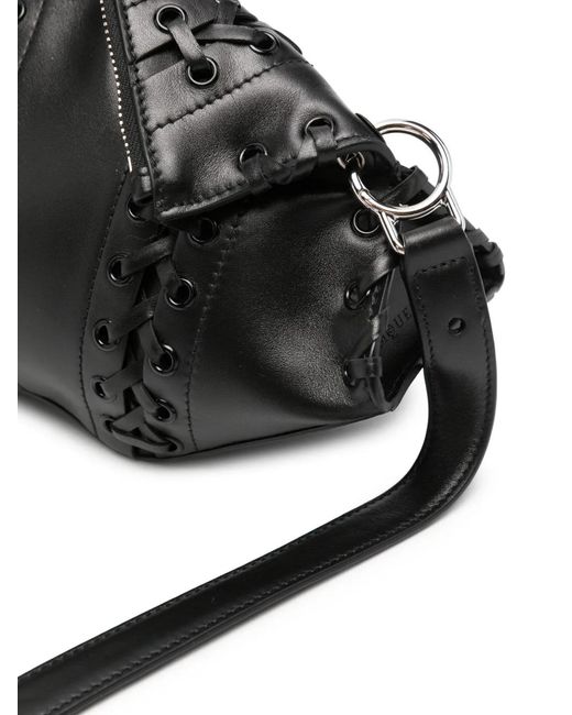 McQueen Black Pochette Manta