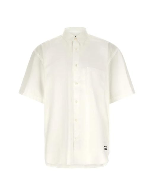 Comme des Garçons White Logo-Detail Short-Sleeve Shirt for men