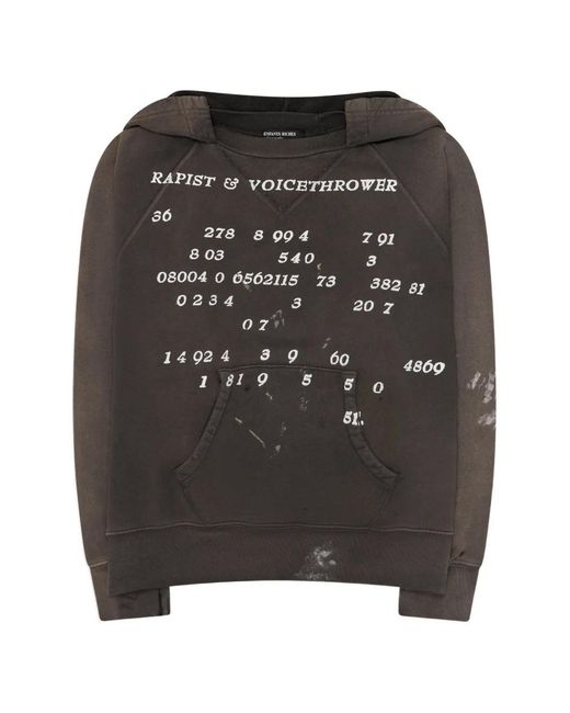 Enfants Riches Deprimes Gray Voice Thrower Raglan Hoodie for men