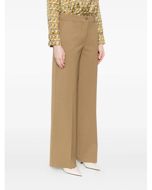 P.A.R.O.S.H. Natural Button-Fastening Trousers