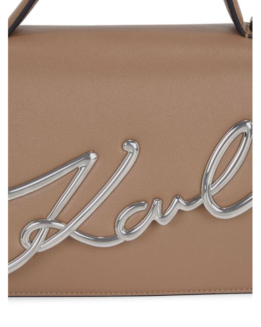 Karl Lagerfeld Metallic Signature 2.0 Umhängetasche