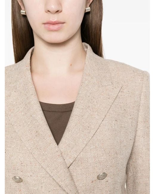 Tagliatore White Double-Breasted Jacket