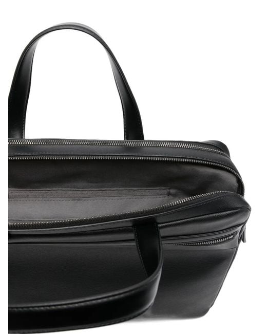 Calvin Klein Black Zip Commuter Briefcase for men